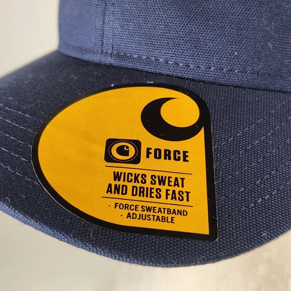 Carhartt Cap Snap Back Force Trucker Mesh Blue NEW - Picture 3 of 11